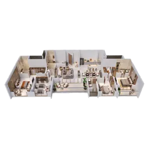Malpani M Soul Strings Pashan 4 BHK Floor Plan Image
